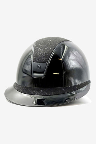 2.0 Glossy Miss Shield Crystal Fabric Matt Svart