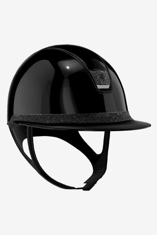 2.0 Glossy Miss Shield Frontal Band Crystal Fabric + Crystal Blazon Svart