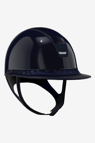 2.0 Glossy Miss Shield Frontal Band Crystal Leaf Matt Navy