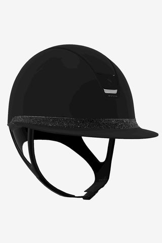 2.0 Shadowmatt Miss Shield Frontal Band Crystal Fabric + 5st Swarovski Matt Svart