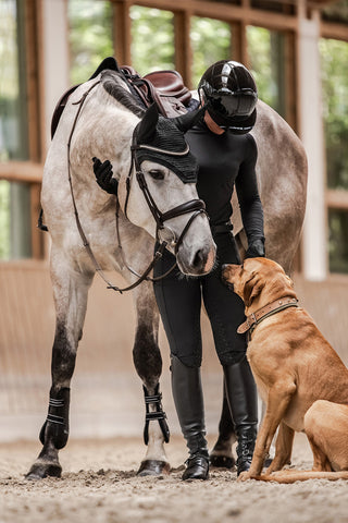 SWING H24 Lady Glossy Ridhjälm Svart