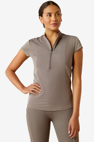 Breathe 1/2 Topp Plum Grey