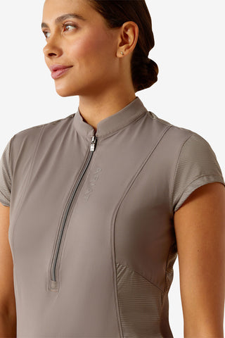 Breathe 1/2 Topp Plum Grey