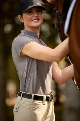 Breathe 1/2 Topp Plum Grey