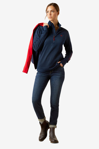 Team EQ tröja 1/2 zip Navy