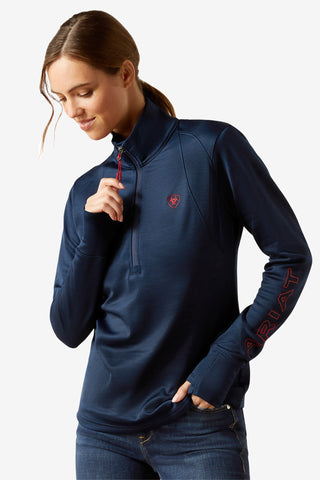 Team EQ tröja 1/2 zip Navy