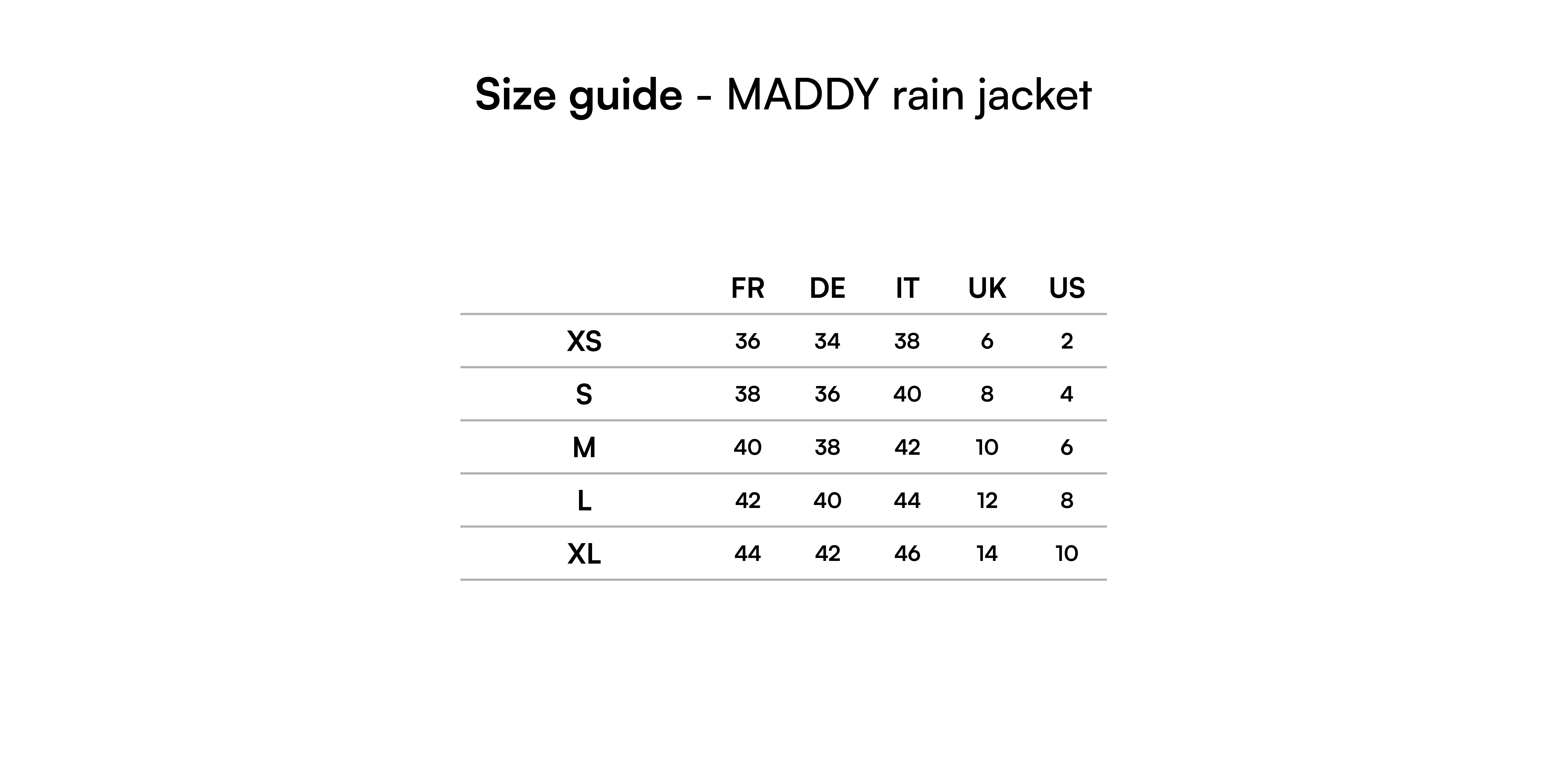 Size Guide