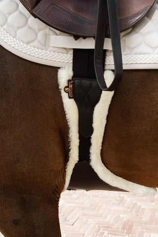 Anatomisk Stud Magplatta Fårskinn Brun