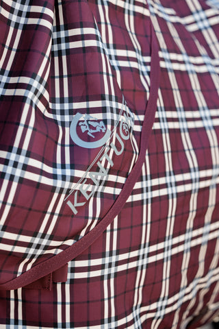 Hals Comfort 0g Bordeaux/Rutig