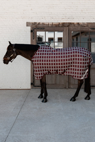 Regntäcke Comfort 0g Bordeaux/Rutig