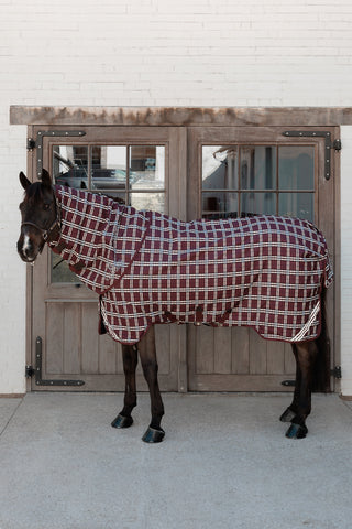 Hals Comfort 0g Bordeaux/Rutig