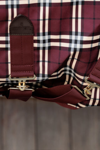 Regntäcke Comfort 0g Bordeaux/Rutig