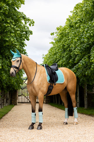 Suede Dressyrschabrak Square Lagoon