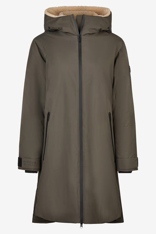 Fodrad Regnkappa Deep Khaki