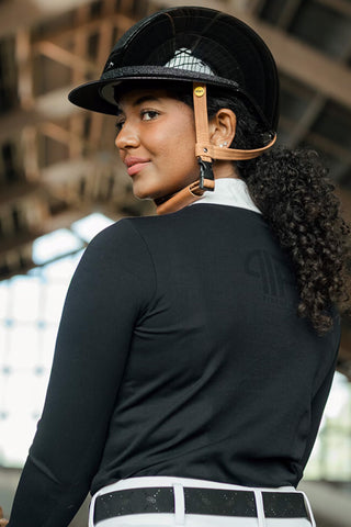 Ridhjälm Vision Mips Star Shiny Svart