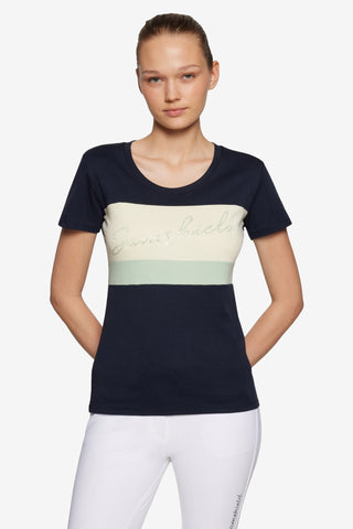 Alba Crys T-shirt Navy/Pistaccio