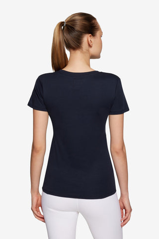 Alba Crystal T-shirt Navy/Rosewood