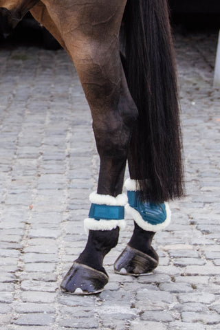 Vegan Bakskydd Fårskinn Emerald