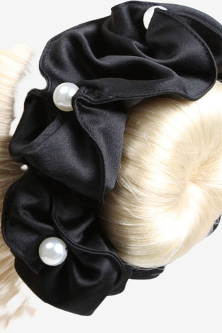 SD Design Satin Pearl Scrunchie