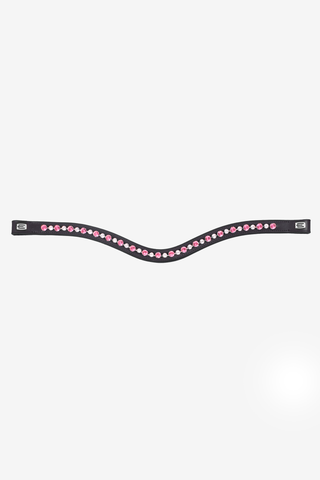 Pannband e-Logga Rosa/Vit