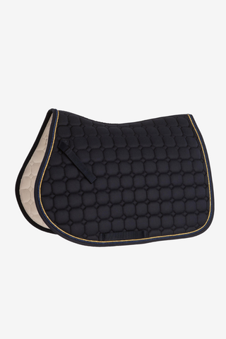Octagon Zari Shine Jump Saddle Pad Navy/Gold
