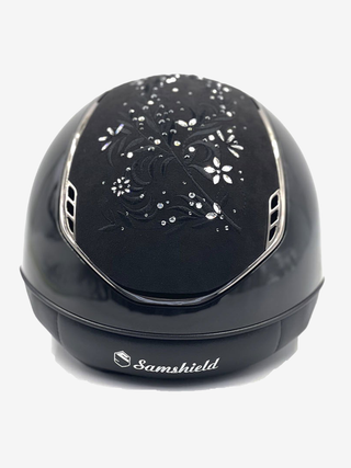 2.0 Glossy Miss Shield Flower Swarovski Jewel