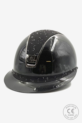 2.0 Glossy Miss Shield Svart Crystal Leaf