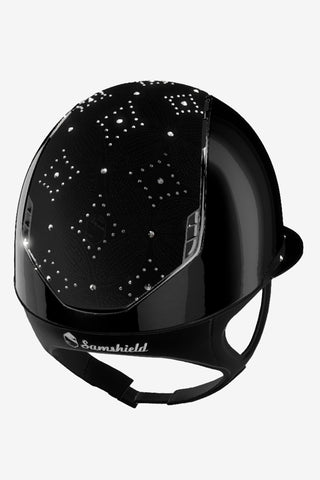 Ridhjälm 2.0 Glossy Miss Svart FB Celestial Crystal