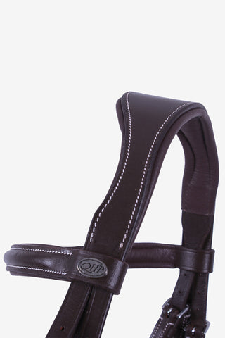 Träns luxury stitched Mörkbrun