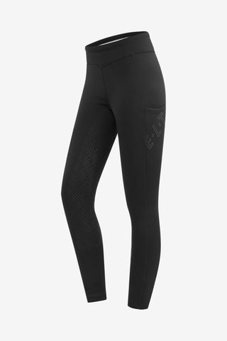 Rica Fodrade Ridtights Fullgrip Jr Svart