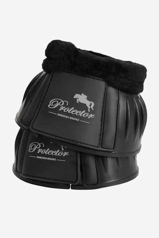 Gummiboots Fleece Svart