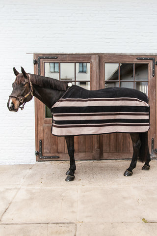 Tjockt Fleecetäcke Brun/Beige