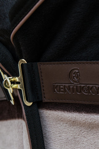 Tjockt Fleecetäcke Brun/Beige