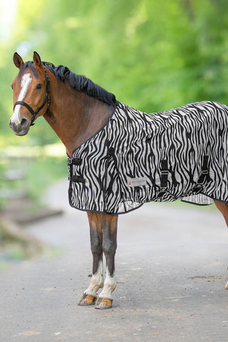 Zebra Flugtäcke Svart/Vit