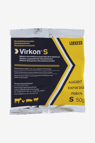 VIRKON S 50G DESINFEKTIONSMEDEL