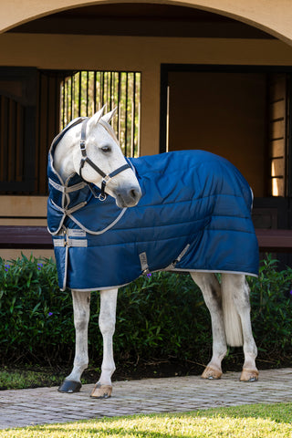 Amigo Ripstop Stalltäcke Plus Ponny 200g Navy/Grey