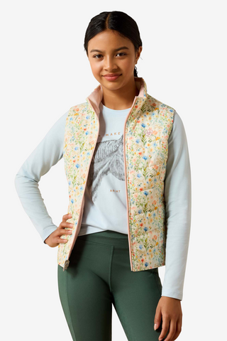 Vändbar Väst Bella Junior Horse In Flowers / Sepia Rose