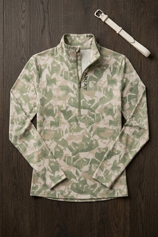 Top LunaVeil 1/2 Olive Coin Print