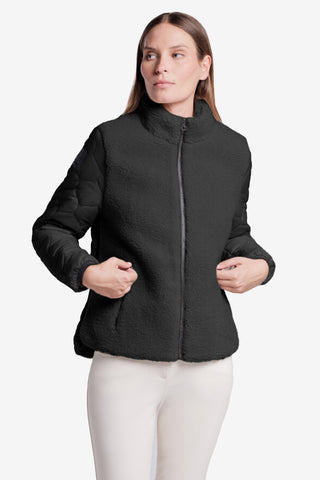 Fleecejacke Teddy Schwarz