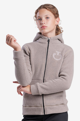 Fleeetröja Zip Hood Junior Cipria