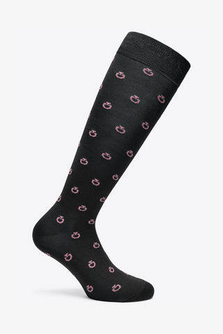 Mini Jacquard Ridstrumpor Black/Grape Shake