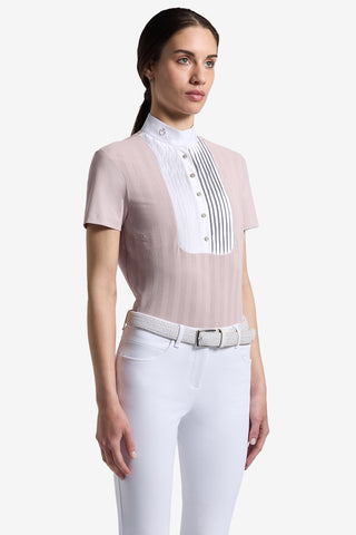 Tävlingsskjorta Jacquard Violet Ice/Vit