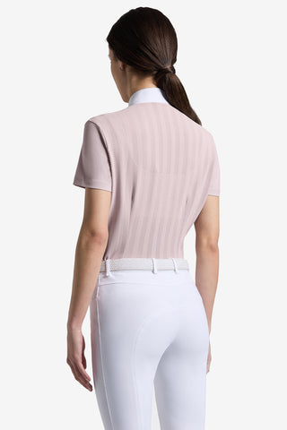 Tävlingsskjorta Jacquard Violet Ice/Vit