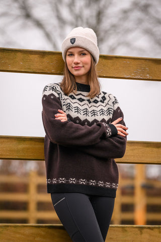 Pull Tricoté Cavaldena Café Noir