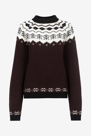 Pull Tricoté Cavaldena Café Noir