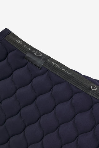 Jumping Saddle Pad with Circular Quilting Navy
