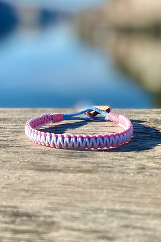 CleanSea Action Taker Armband 1kg Himmelsblå/Korallrosa/Saltvit