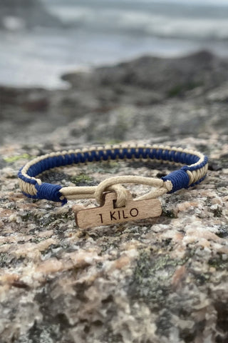 CleanSea Action Taker Armband 1kg Sandbeige/Havsblå