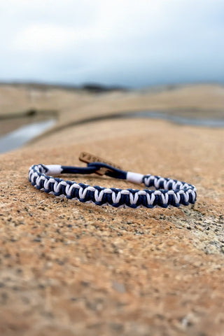 CleanSea Wavy Armband 1kg Havsblå/Saltvit
