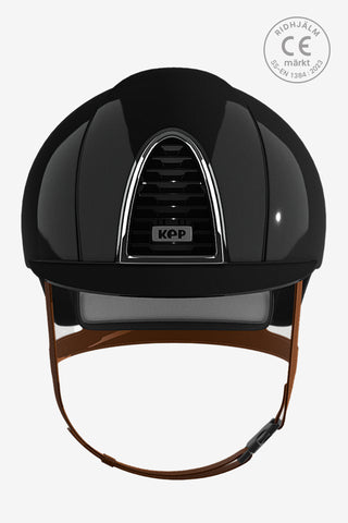 Cromo 2.0 Ridhjälm Shine Svart Beiga Band